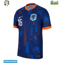 Nederland Joey Veerman #16 Bortedrakt EM 2024 Kortermet